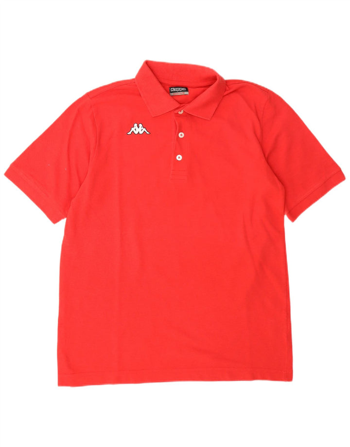 Kappa Herren-Poloshirt aus mittelroter Baumwolle