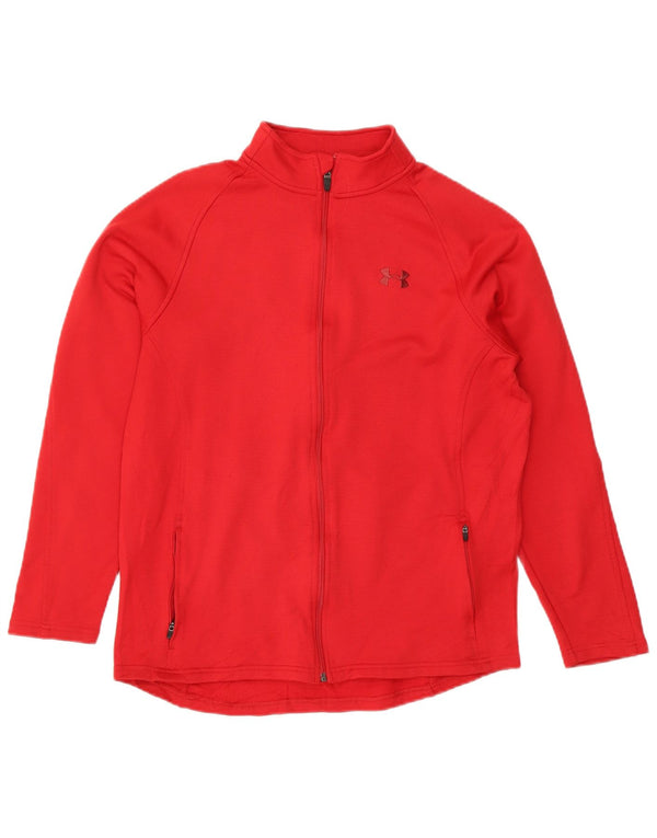 Under Armour Damen-Trainingsanzug-Top-Jacke, UK 16, großes rotes Polyester