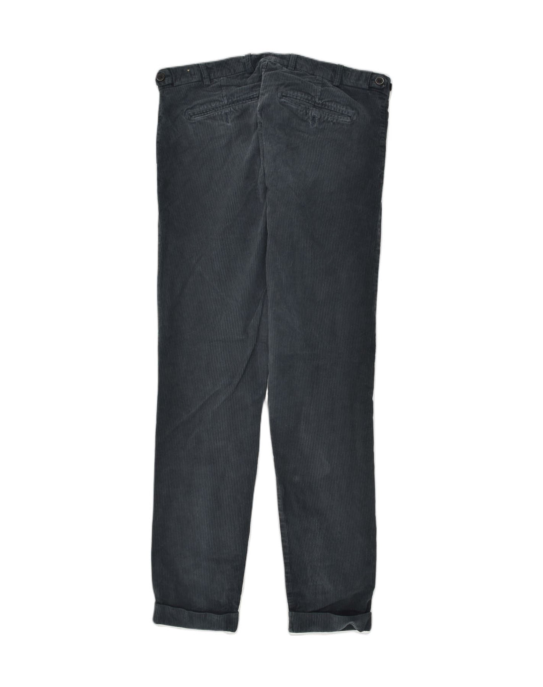 GUTTERIDGE Slim-Fit-Cordhose für Herren, Gr. 48, Mittel W32 L30, Marineblau