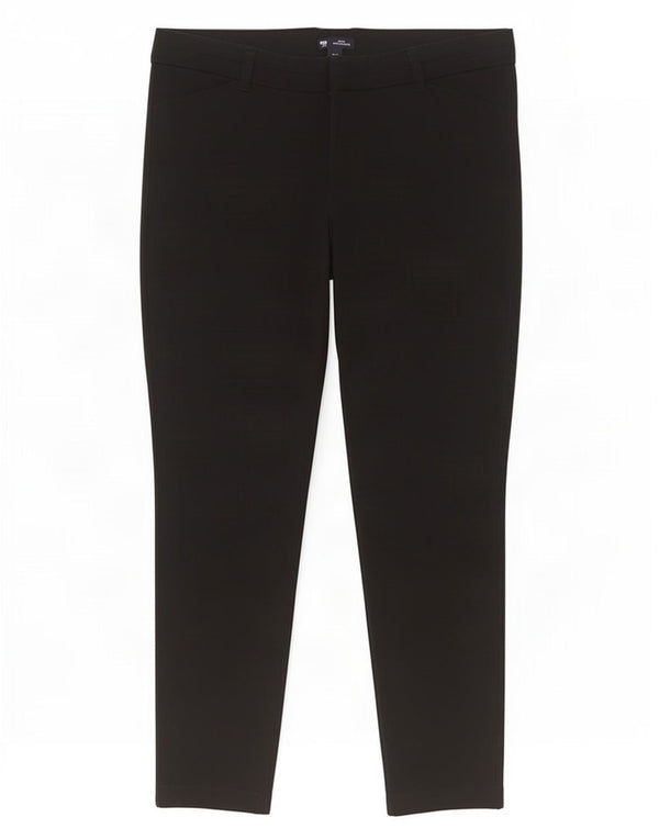 Gap Damen Slim Freizeithose UK 18 XL W36 L28 Schwarz Baumwolle