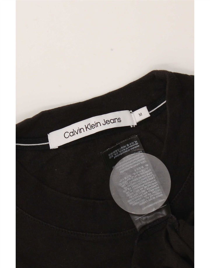 Calvin Klein Jeans Herren T-Shirt Top Mittelschwarze Baumwolle