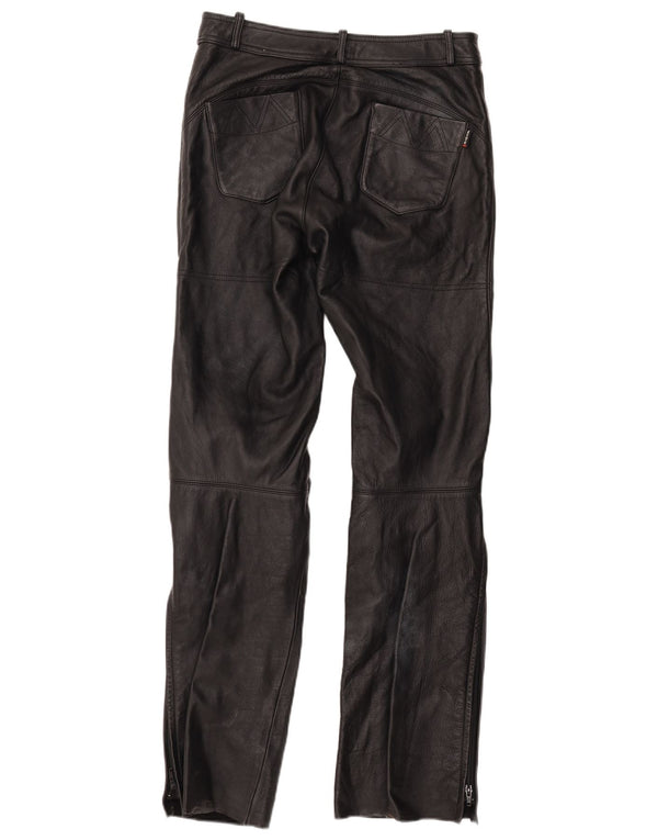 Richa Damen Moto Racer Lederhose UK 14 Large W30 L35 Schwarzes Leder