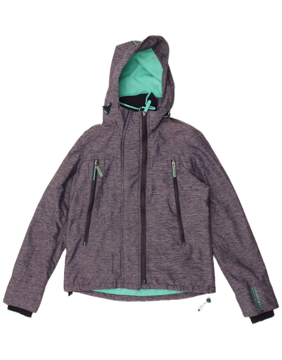 Superdry Damen Windcheater Windjacke UK 12 Medium Marineblau