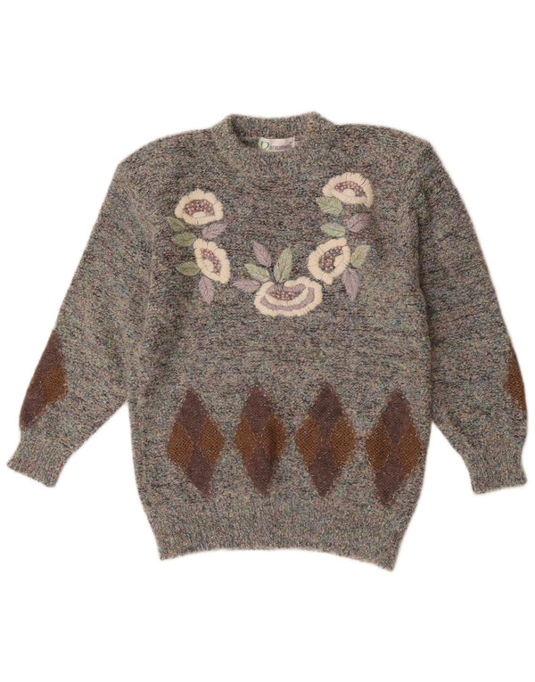 Aierluoman Damen-Pullover mit Rundhalsausschnitt, UK 20 2XL, mehrfarbig