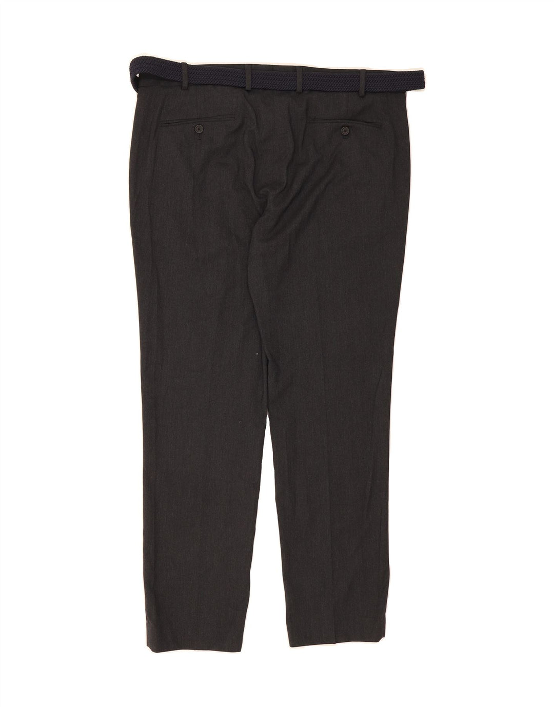 MARKS & SPENCER Mens Tailored Slim Casual Trousers W38 L31 Navy Blue Vintage Marks & Spencer and Second-Hand Marks & Spencer from Messina Hembry 