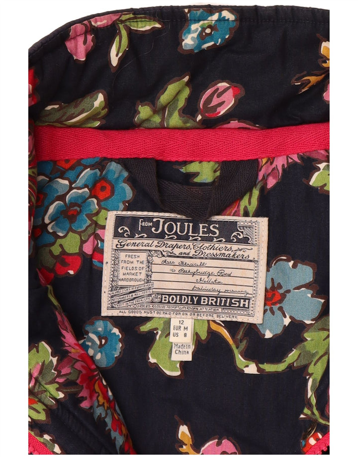 JOULES Womens Quilted Gilet UK 12 Medium Navy Blue Polyamide