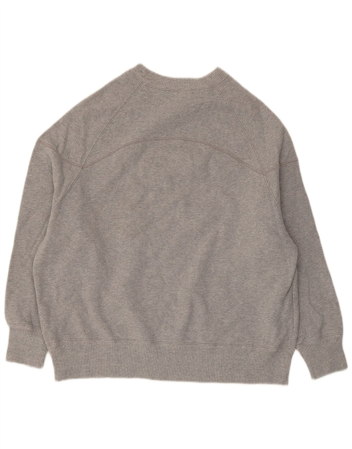 Champion Womens Graphic Sweatshirt Pullover UK 14 Mittelgrau meliert