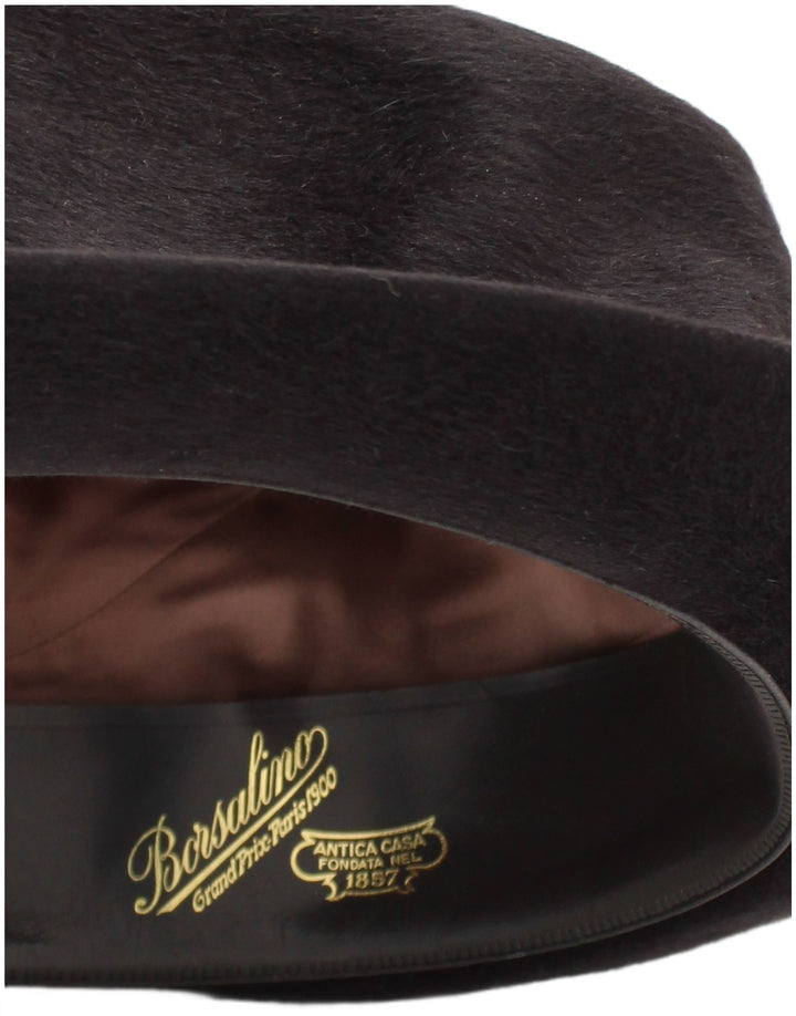 Borsalino Herren-Bowlerhut, mittelgroß, Schwarz, klassisch