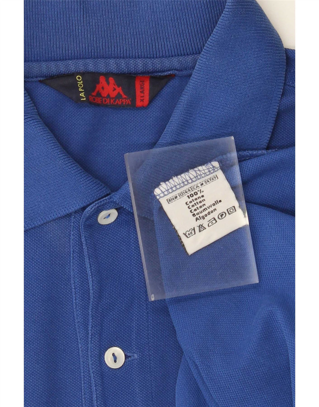 Kappa Herren Poloshirt XL Blau Baumwolle
