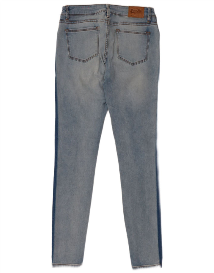 SUPERDRY Womens Alexia Jegging Jeans W26 L30 Blue Colourblock