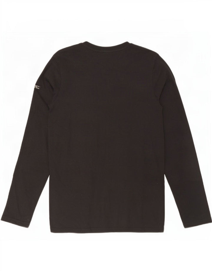 Superdry Herren Grafik-Oberteil, langärmelig, mittelschwarz, Baumwolle