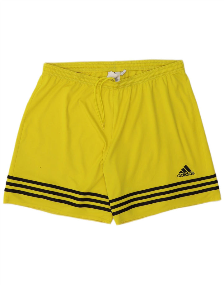Adidas Herren Climalite Sport Shorts Großes gelbes Polyester