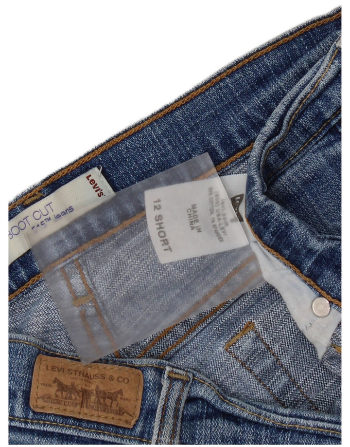 Levi's Damen 515 Bootcut Jeans US 12 Large W32 L29 Blaue Baumwolle
