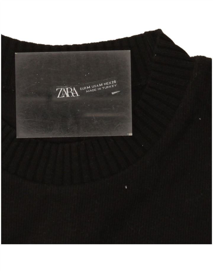 Zara Damen-Pullover mit Rundhalsausschnitt, Gr. 14, mittelschwarz