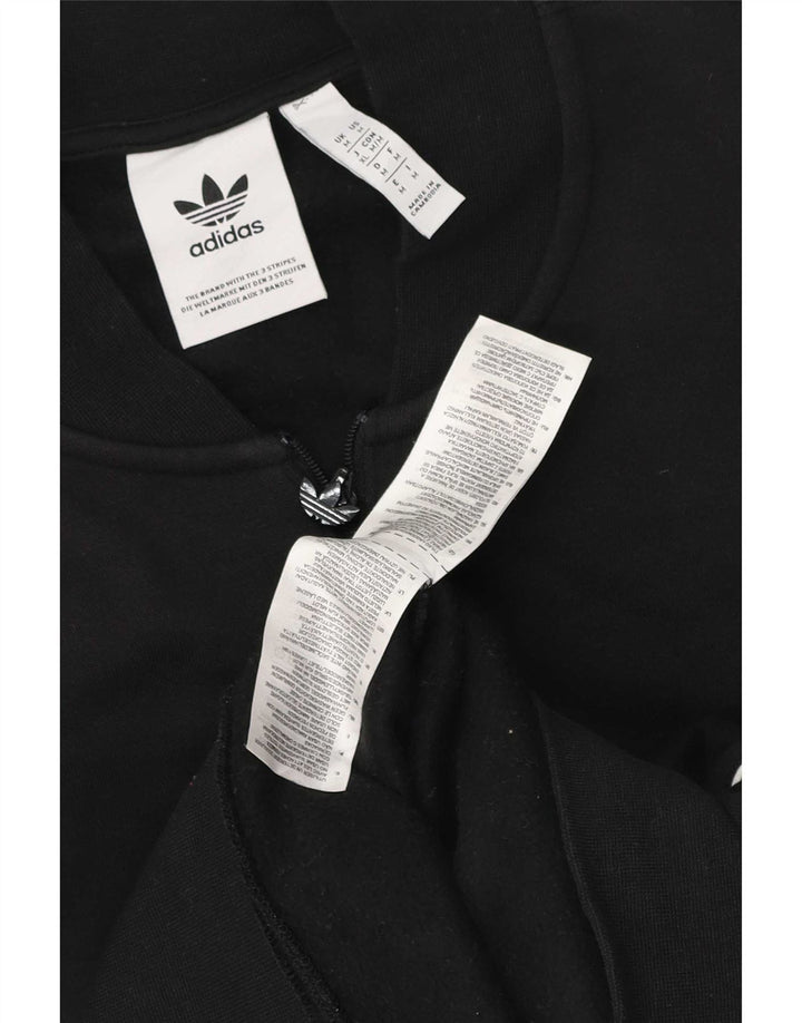 Adidas Herren-Sweatshirt mit Reißverschluss, mittelschwarz, Baumwolle