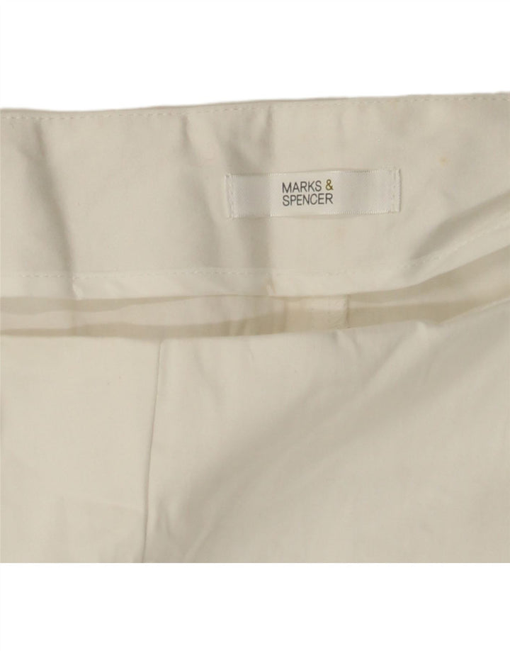MARKS & SPENCER Damen Caprihose W38 L21 Weiß