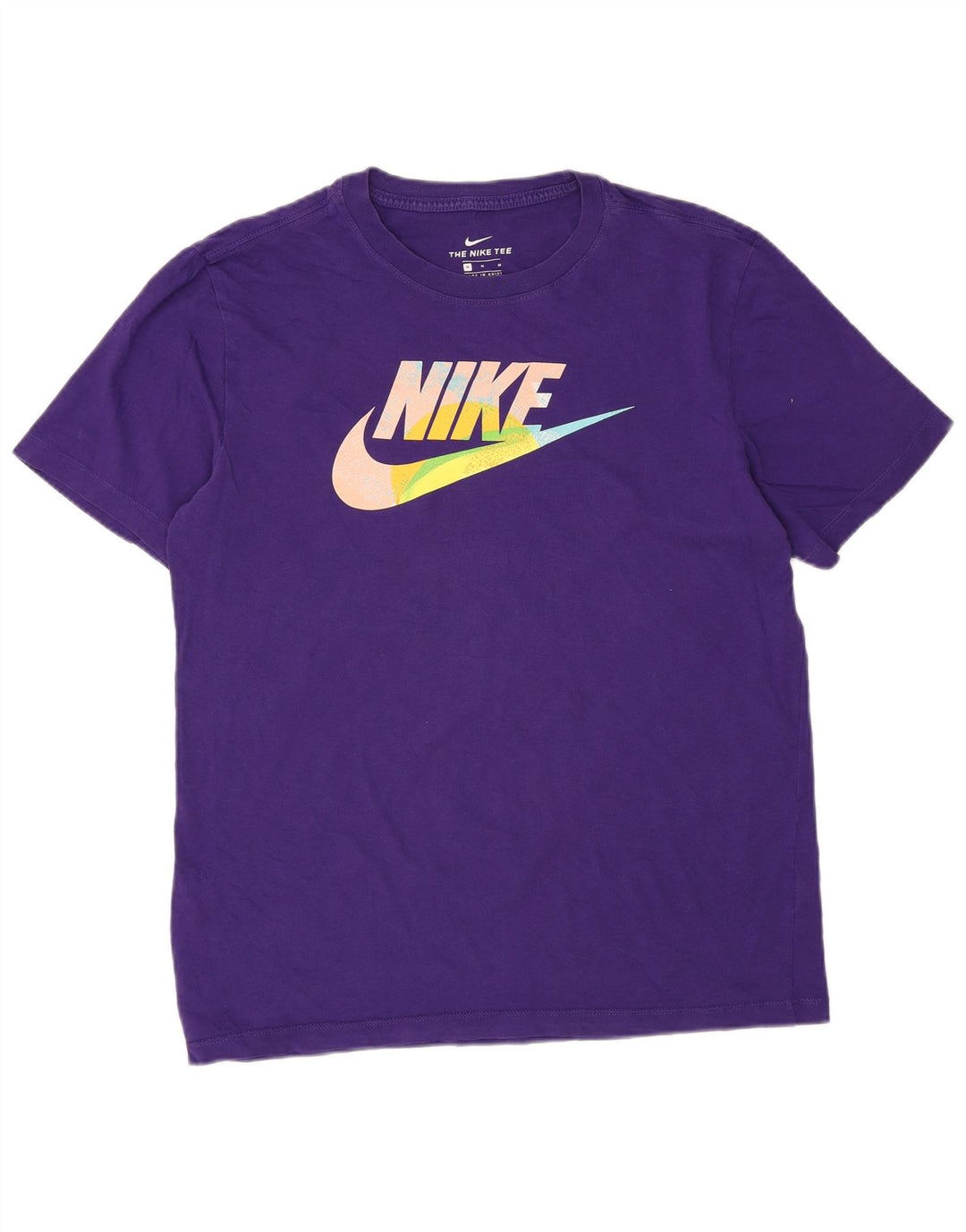NIKE Herren-T-Shirt mit Grafik, mittelviolette Baumwolle