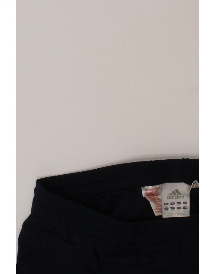 ADIDAS Boys Sport Shorts 9-10 Years Navy Blue Polyester Vintage Adidas and Second-Hand Adidas from Messina Hembry 