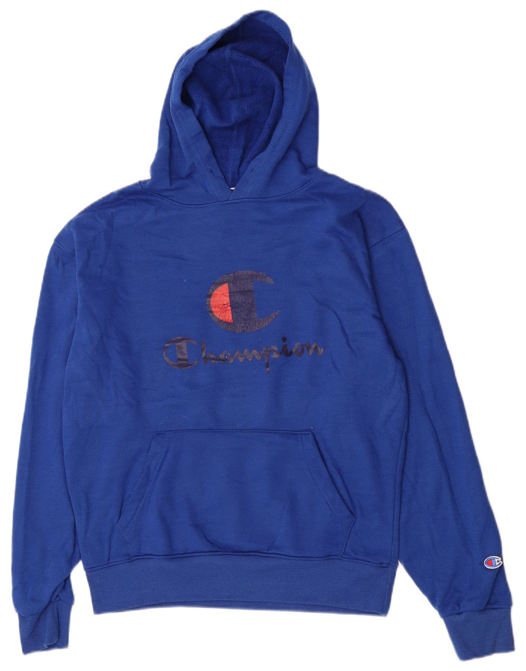 Champion Herren-Kapuzenpullover mit Grafik, mittelblau, Polyester
