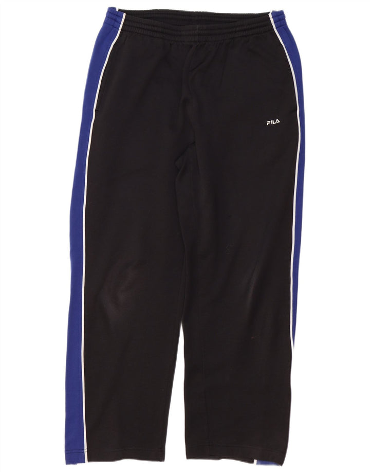 FILA Herren-Trainingshose, Größe S, Schwarz, Colourblock-Polyester
