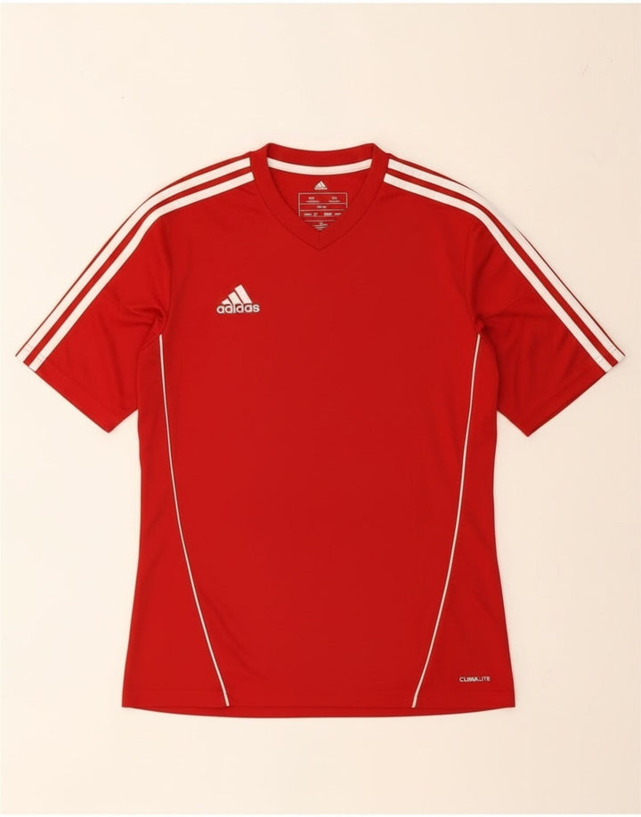 Adidas Herren Climalite T-Shirt Top Small Rot Polyester