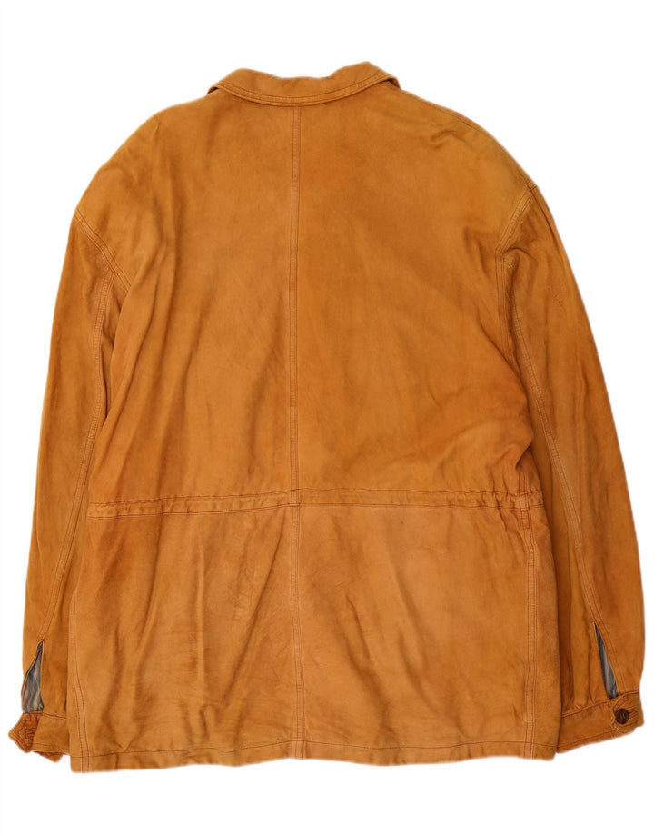 Diana Herren Wildleder-Utility-Jacke IT 52 XL Beige Leder
