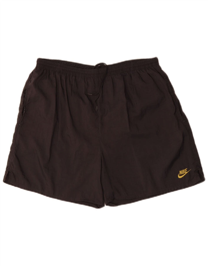 NIKE Herren-Sportshorts mit Grafik, groß, graues Nylon