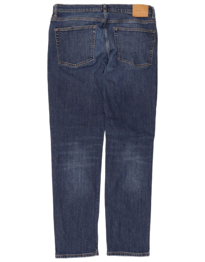 Gant Herren Straight Jeans W34 L32 Blau