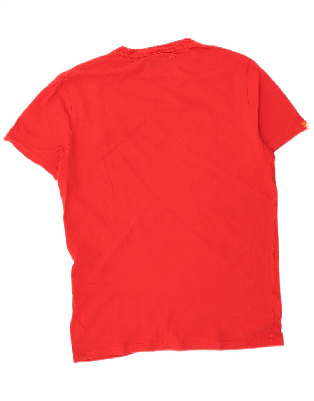 Superdry Herren T-Shirt-Oberteil aus mittelroter Baumwolle