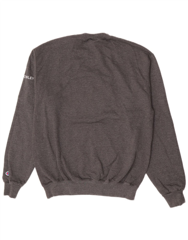 Champion Herren-Sweatshirt mit Grafik, mittelgraue Baumwolle