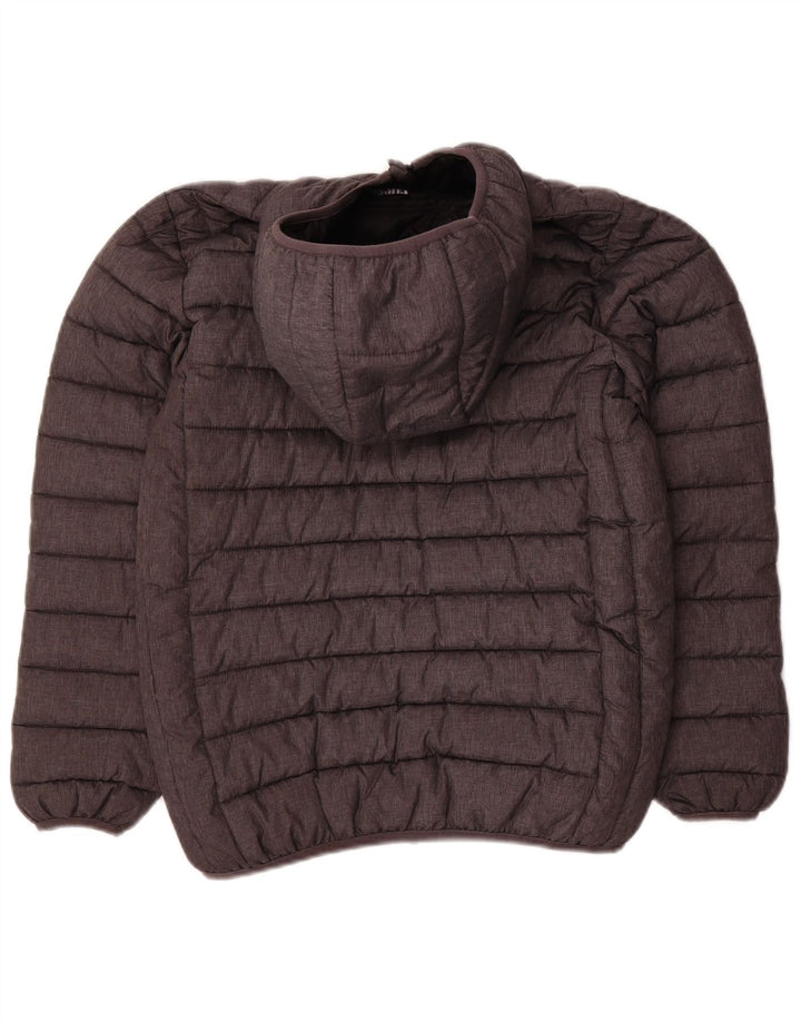 Ellesse Wattierte Jacke mit Kapuze für Jungen, 12–13 Jahre, graues Polyamid