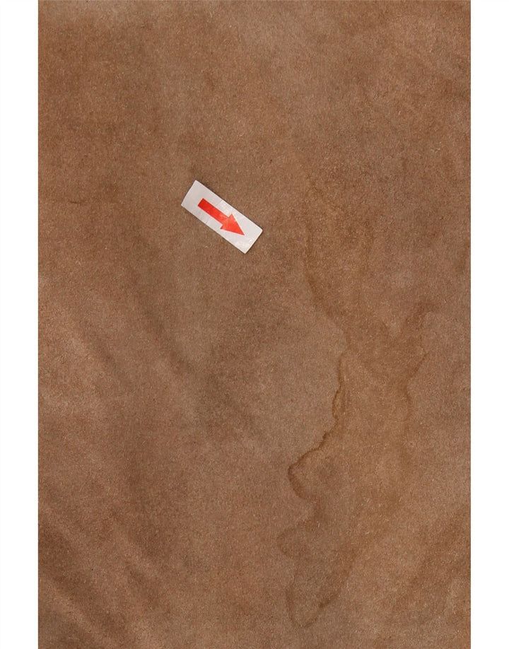 Vintage Damen 3-Knopf-Wildleder-Blazerjacke UK 12 Mittelbraun