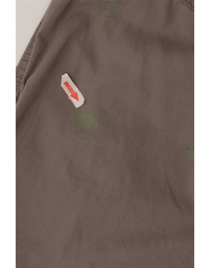 Eddie Bauer Damen Chino-Shorts US 12 Large W34 Graue Baumwolle