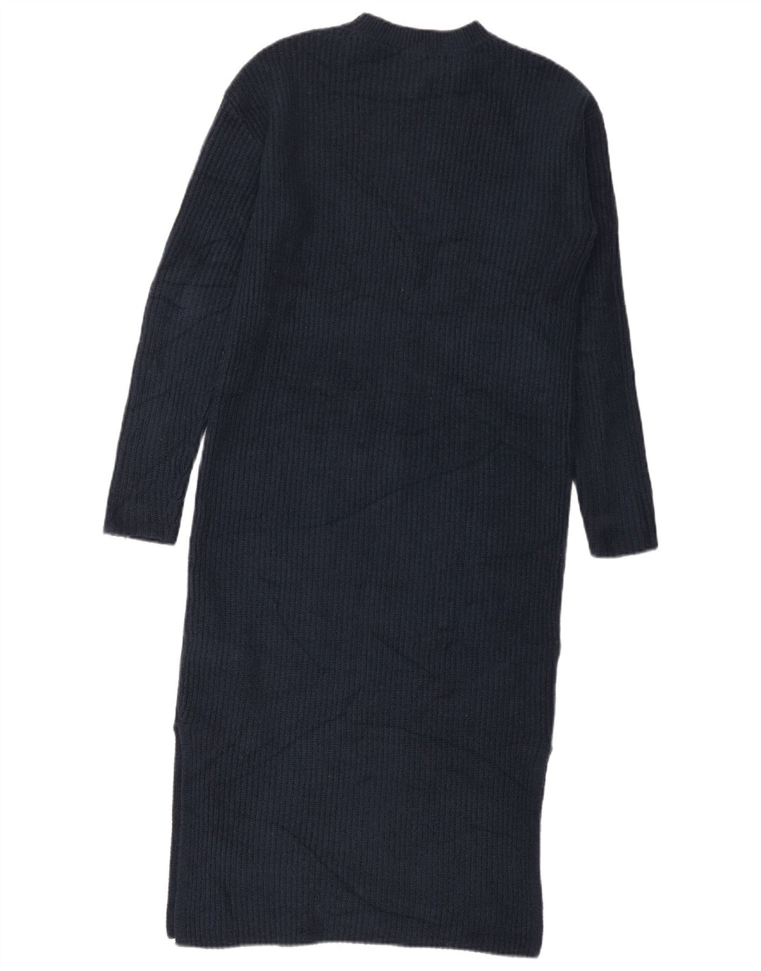Marks & Spencer Langarm-Pulloverkleid für Damen, Größe S, Marineblau, Polyester
