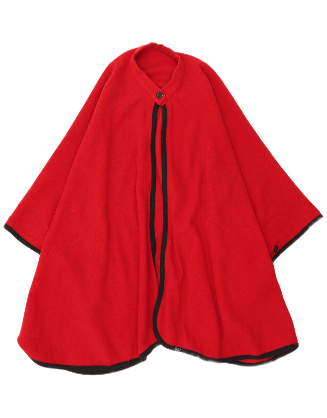 Vintage Damen Poncho Mantel Einheitsgröße Rot