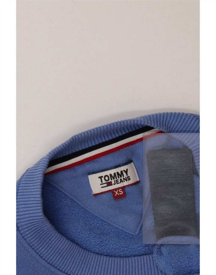 Damen Crop Graphic Sweatshirt Pullover UK 6 XS