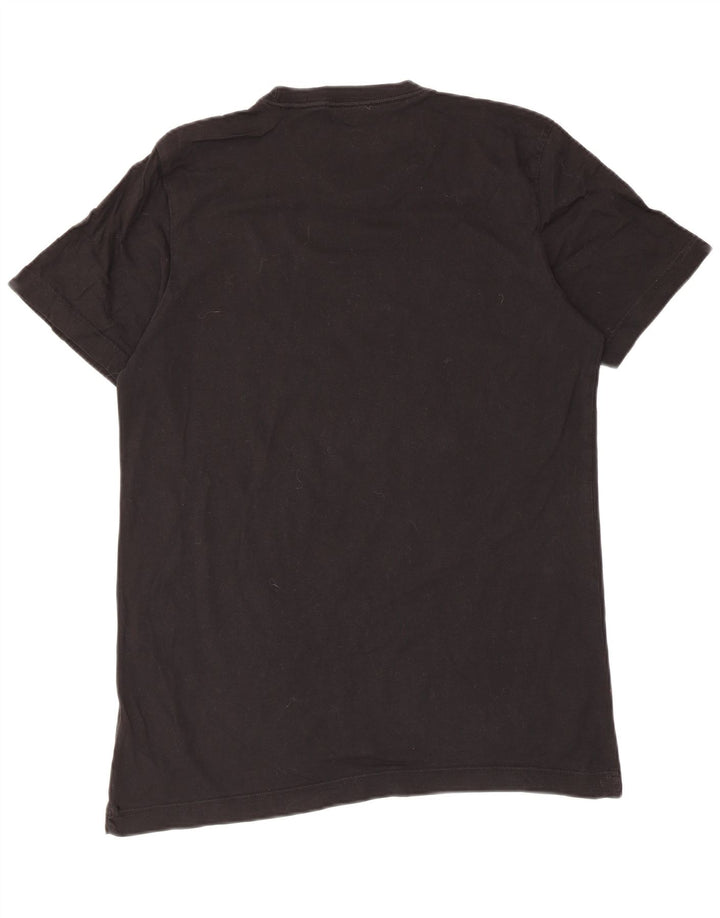 Adidas Herren Grafik T-Shirt Top Medium Schwarz Baumwolle
