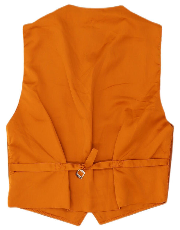 Vintage Herren Wildlederweste Mittelbraunes Leder