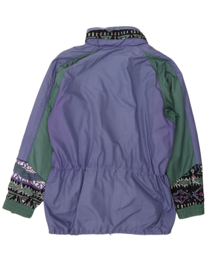 Burton Herren-Windbreaker-Jacke, UK 38, Mittelviolett, Colourblock-Nylon