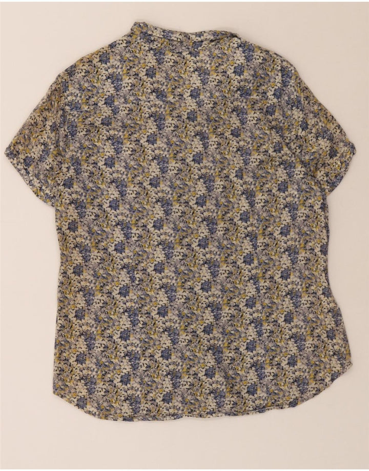 EDDIE BAUER Womens Seattle Shirt UK 14 Large Multicoloured Floral Vintage Eddie Bauer and Second-Hand Eddie Bauer from Messina Hembry 
