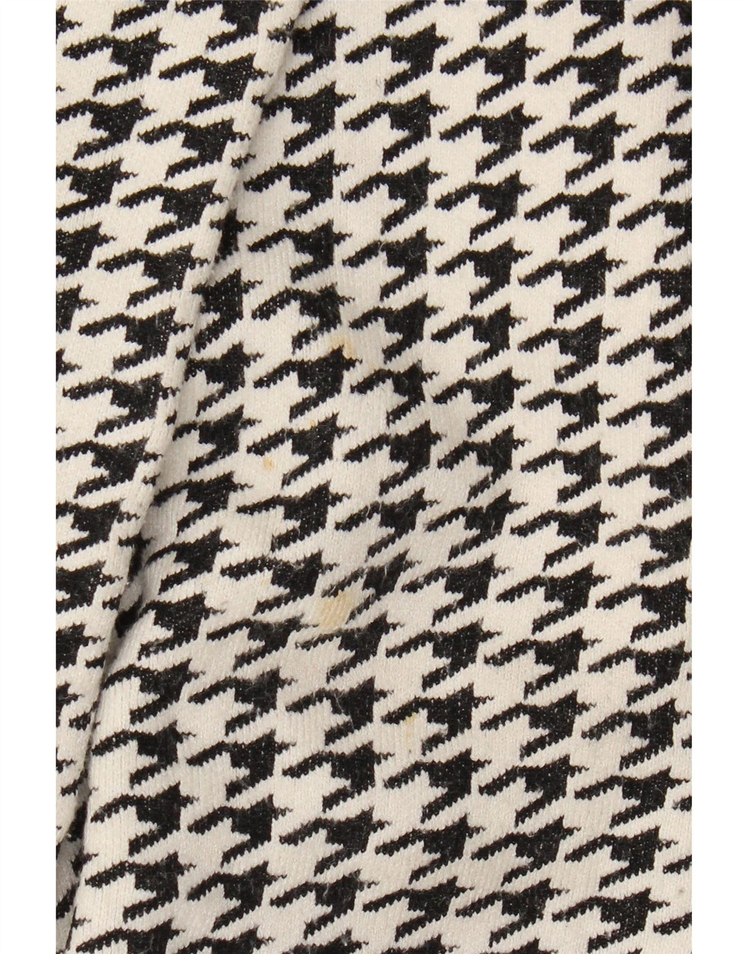 Zara Damen Übergroßer Mantel UK 10 Kleine schwarze Hahnentritt-Viskose