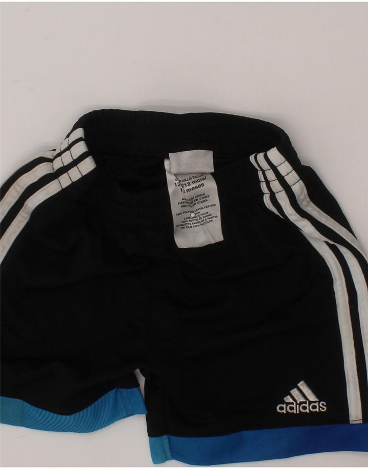 ADIDAS Baby Boys Sport Shorts 9-12 Months  Black Polyester Vintage Adidas and Second-Hand Adidas from Messina Hembry 
