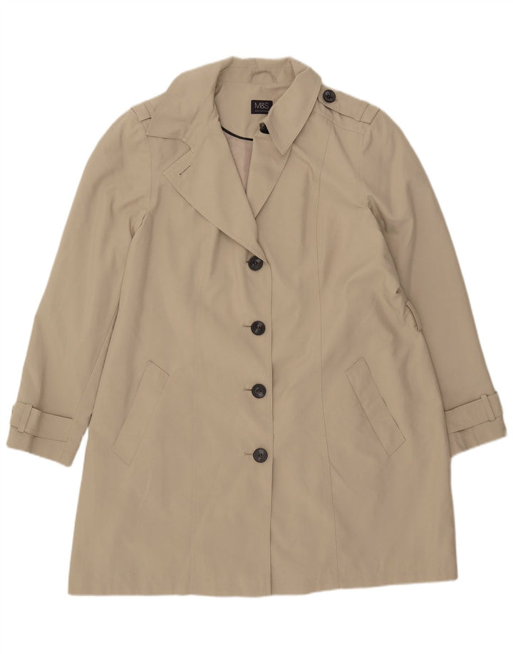 Marks & Spencer Damen Trenchcoat UK 20 2XL Beige Polyester