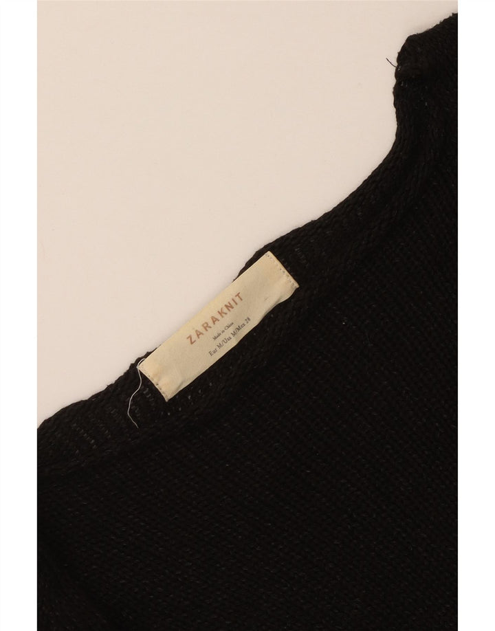 Zara Damen-Pullover mit U-Boot-Ausschnitt, Gr. 12, mittelschwarz