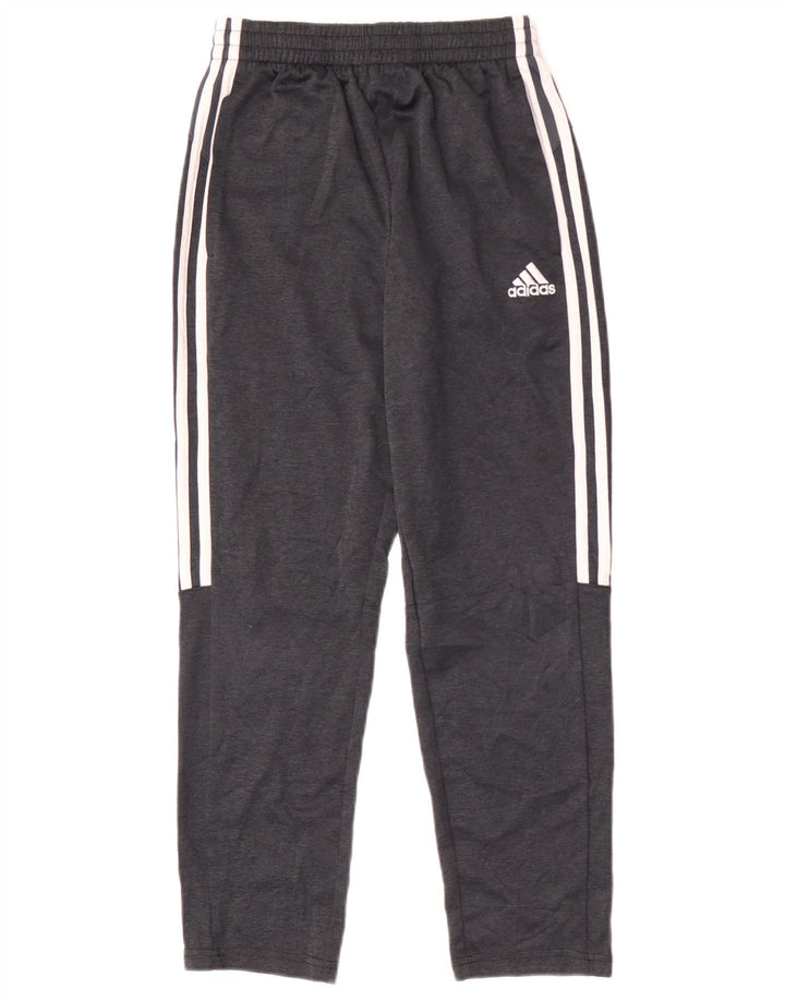 Adidas Trainingshose für Jungen, 10–11 Jahre, mittelgraues Polyester