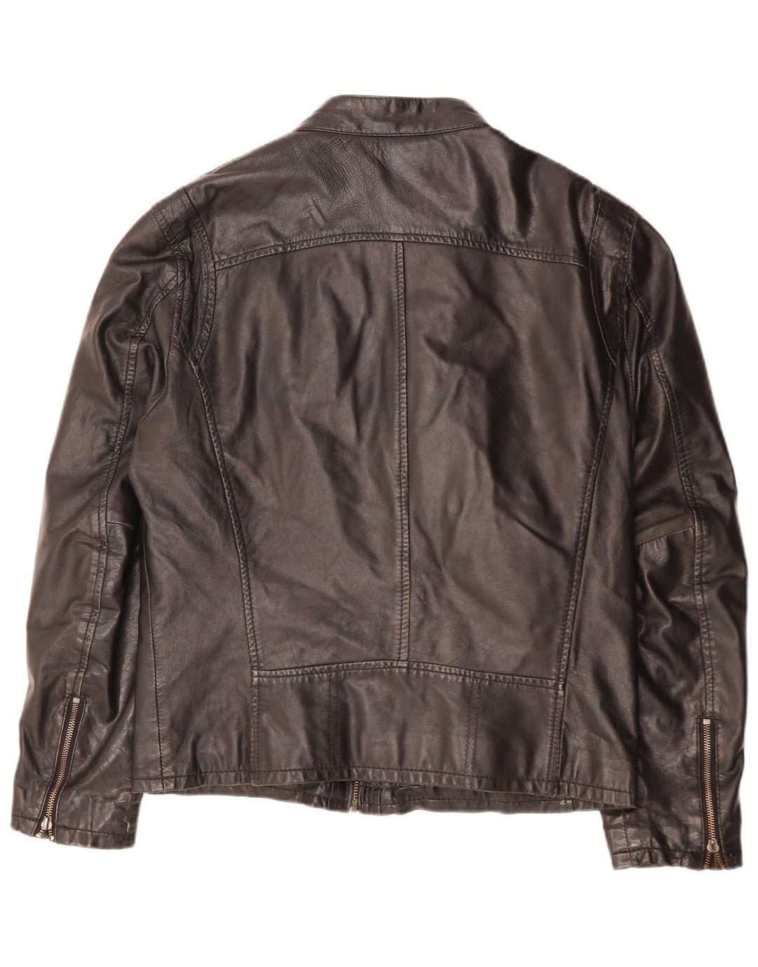 Gypsy Damen Lederjacke UK 16 Großes schwarzes Leder
