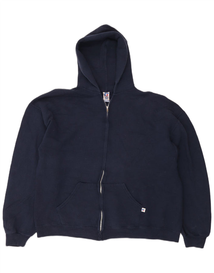 RUSSELL ATHLETIC Damen Dri-Power Zip Hoodie Pullover UK 18 XL Marineblau