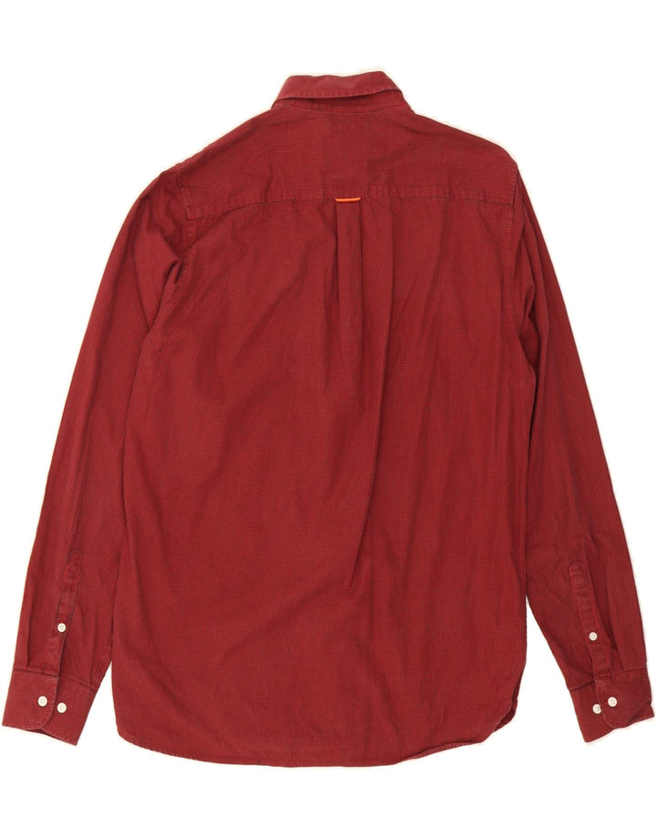 SUPERDRY Mens Shirt Medium Red Check Cotton Vintage Superdry and Second-Hand Superdry from Messina Hembry 