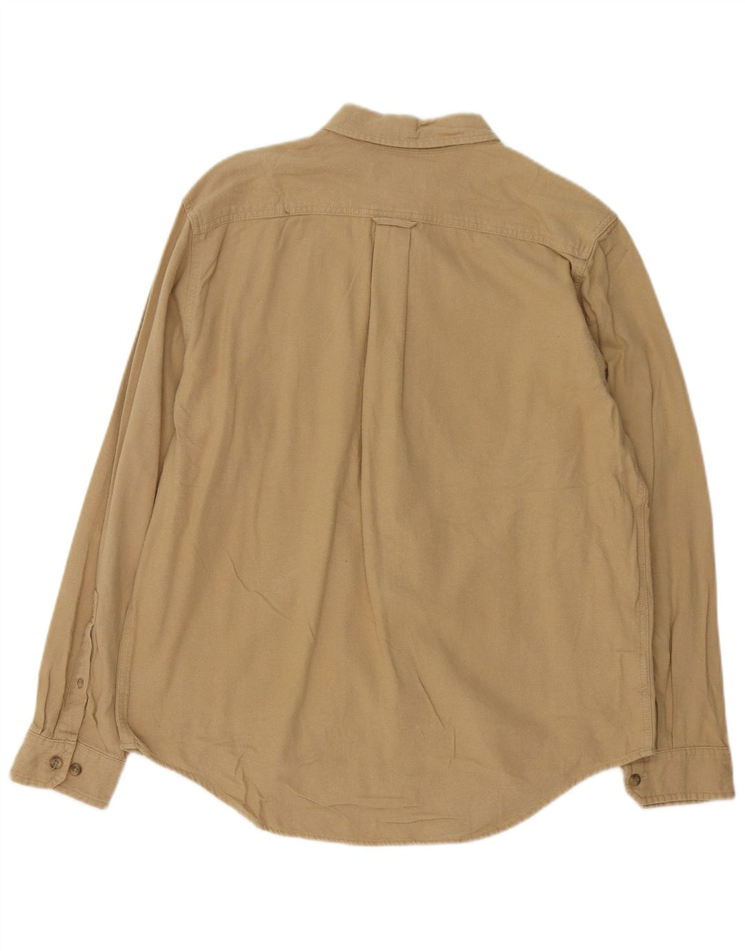 EDDIE BAUER Herrenhemd Große Beige Baumwolle