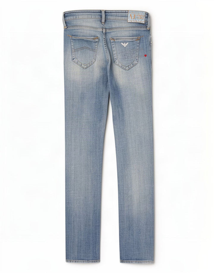 Armani Damen Skinny Jeans W27 L32 Blau